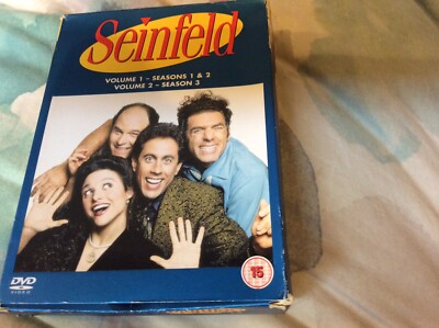 Seinfeld Season 1, 2 And 3 Boxset DVD Reg 2 UK 4 Discs. 26 Hours Of DVD Extras