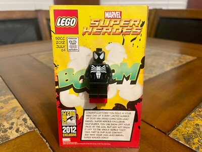 LEGO MARVEL BLACK SUIT SYMBIOTE SPIDERMAN MINI FIGURE 2012 SDCC VERY RARE! 