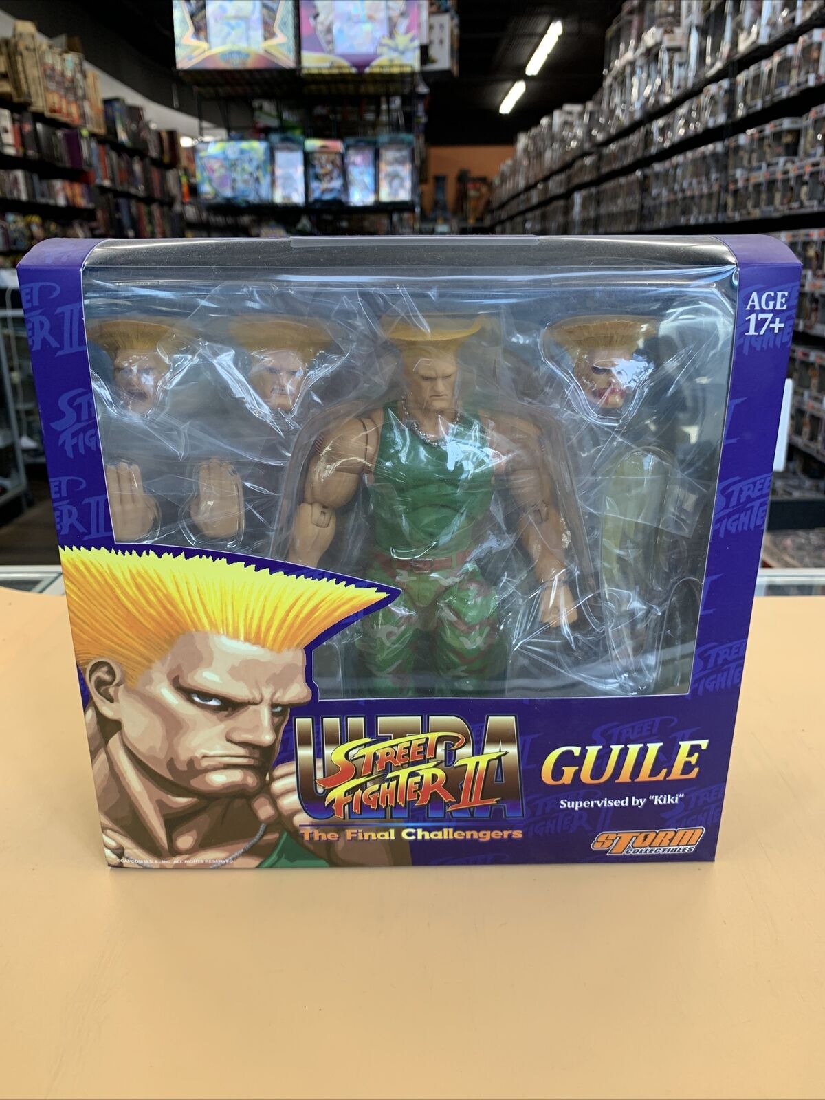 Original Storm Toys Guile-Figura Ultra Street Fighter II, modelo