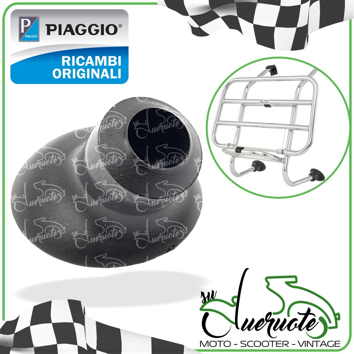 Gommini Portapacchi Anteriori Tondi A Ventosa F.A. ITALIA - Ricambio Originale SKU V 1190 - Foto 3
