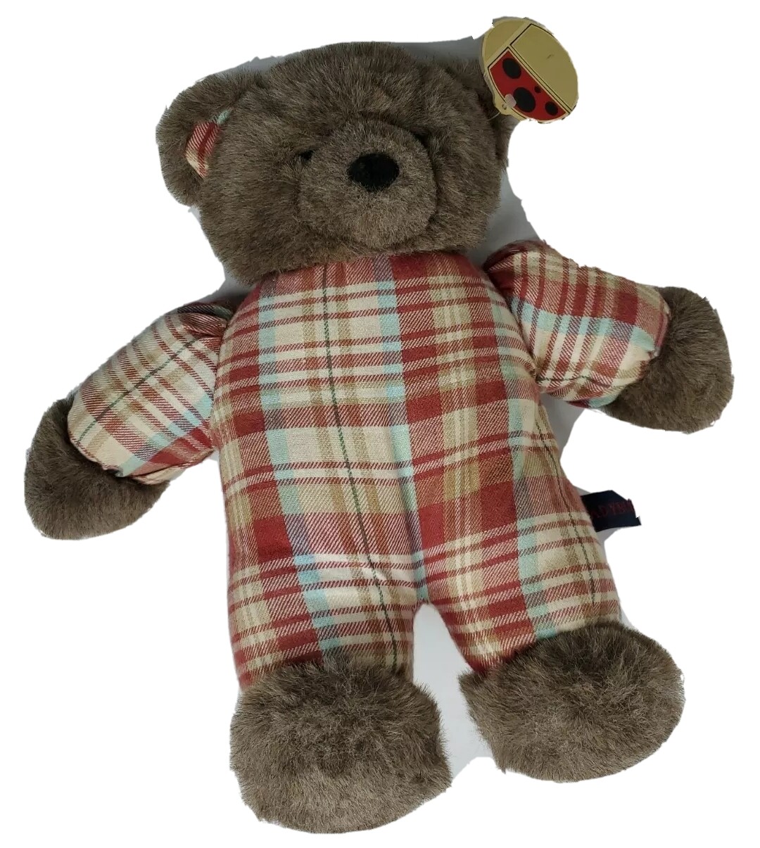 Ladybug Teddy Bear Plaid Suit Ears Brown 12" Long Stuffed Animal Toy | eBay Ladybug Teddy Bear Plaid Suit Ears Brown 12" Long Stuffed Animal Toy | eBay