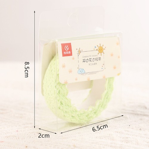 2 Rolls Fabric Lace Tape Self Adhesive Sticker Ribbon Cotton Trim Craft DIY - Picture 15 of 28