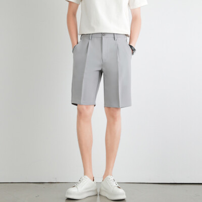 Men Suit Short Pants Summer Thin Casual Five-Point Trousers Fashion Summer Pants
