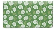 Tropical Designer Checkbook Cover, Credit Card Slots & Pen Loop