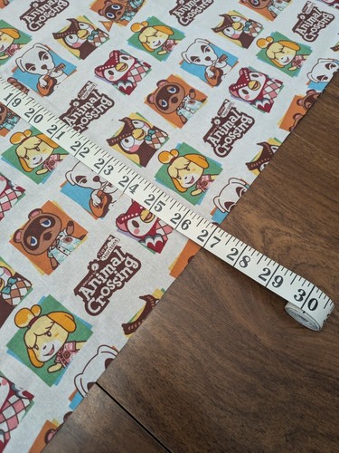 Animal Crossing New Horizons Kids Springs Creative Fabric Cotton 27" x 44" - Picture 4 of 7