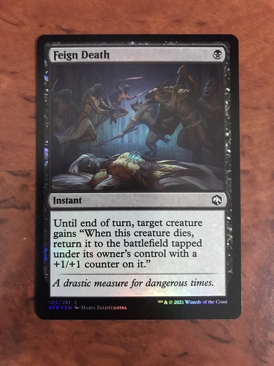 Feign Death Foil MTG Magic the Gathering Card NM Near Mint Forgotten Realm  AFR