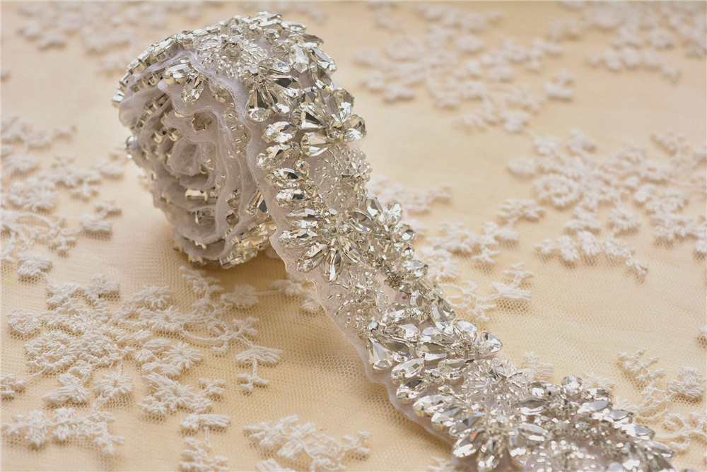 Disfraz de cristal motivo cinturón de boda diamante cadena vestido de novia cinta de estrás