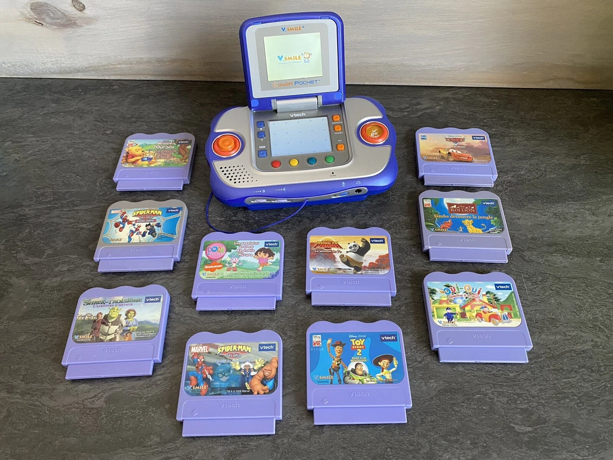 VTECH VSMILE Cyber Pocket - 10 Jeux - Apprentissage Révisions - V