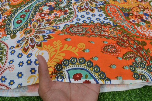 Indian Fabric Cotton Fabric By Yard Hand Block Print fabric Dressmaking Paisley - Picture 14 of 50