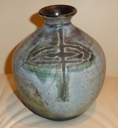 Mid Century James Achuff Modern Stoneware Pottery Vase - Picture 5 of 5