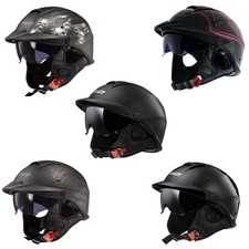 Casco de motocicleta de calle LS2 Rebellion Half Face - Elige talla y color