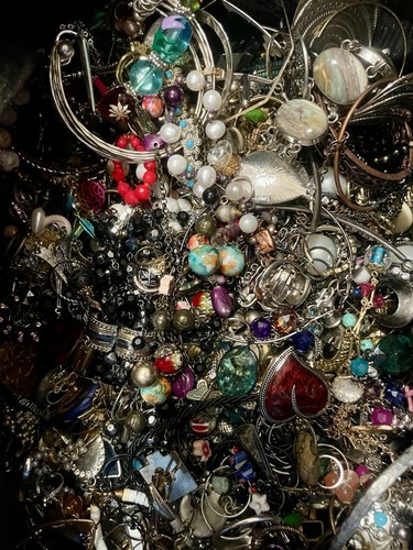 Mixed Jewelry Crafters Lot Mismatched Broken Crafts Repair ~Over 21 Lbs ~ (Box2) - Picture 2 of 3
