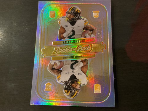 2025 KALEB JOHNSON Panini Donruss Elite Rookie On Deck Silver /799 Steelers #15