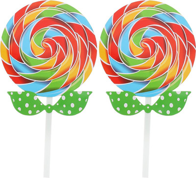 2 Pcs Lollipop Prop Large Lollipop Giant Fake Candy Photo Booth Prop Simulation