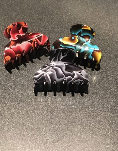 Hair Clips Claw Clips Celluloid Jaw Clips Print Hair Fashion Hair Accessories
