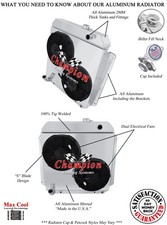 Kr Champion 3 Row Radiator W 2 12 Fans And Shroud For 1957 Buick Special Kr Champion 3 Row Radiator W 2 12 Fans And Shroud For 1957 Buick Special