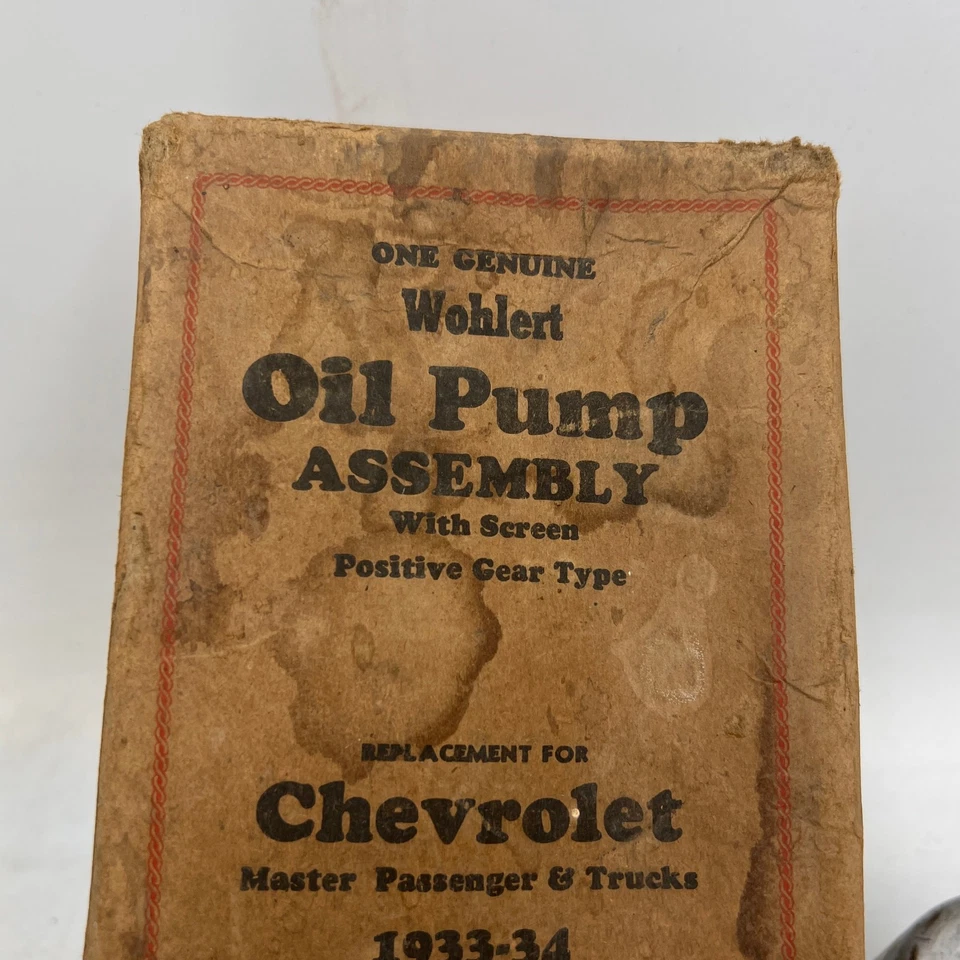Chevrolet Master & Truck NORS 1933 1934 bomba de aceite #604508 hecho en EE. UU. Foto 2 de 4