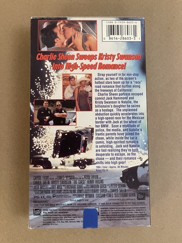 The Chase - VHS - 1994 - Charlie Sheen Kristy Swanson - A3 - Picture 2 of 6