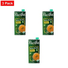 Pacific Foods Organic Chicken Unsalted Bone Broth 32 fl oz - 3 Packs