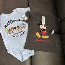 Disney Baby -Mickey Friends - Walt Disney World Tee Bodysuit Set - NWT