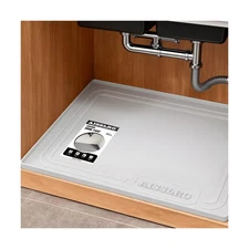 Under Sink Mat 28" X 19", Waterproof Silicone Under Sink Mats f... USA FAST SHIP