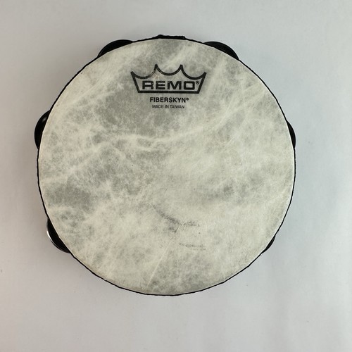 Remo Fiberskyn Tambourine - Quadura Black  6" Details READ