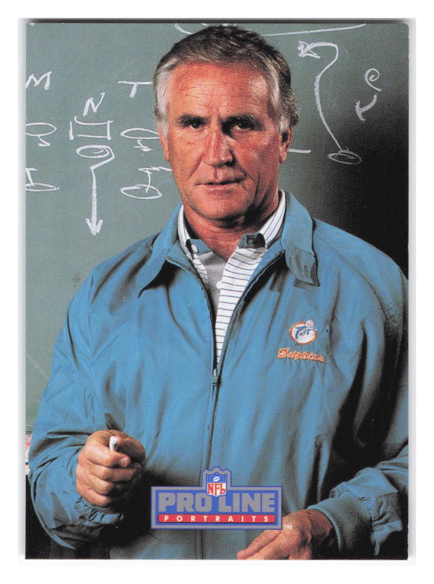 1991 Pro Line Portraits #205 Don Shula Miami Dolphins