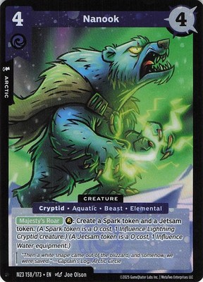 Nanook MZ3 158/173 Metazoo Secret Shadows Common Reverse