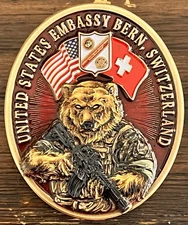 USMC MSG Det Marine Security Guard Detachment Bern, Switzerland Challenge Coin