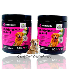 2-Pack Multivitamin 10-in-1 For Adult Dogs Chicken 90-Chews 9.5oz Exp: 03/2027