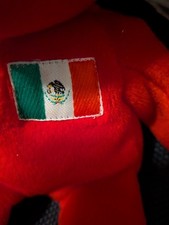 RARE 1999 Ty Beanie Baby OSITO the Red Mexican Bear   Ships FREE, MWMT  RARE  