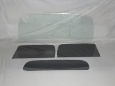1936 Dodge Cab Pickup Truck Glass Windshield Door Rear Back Set
