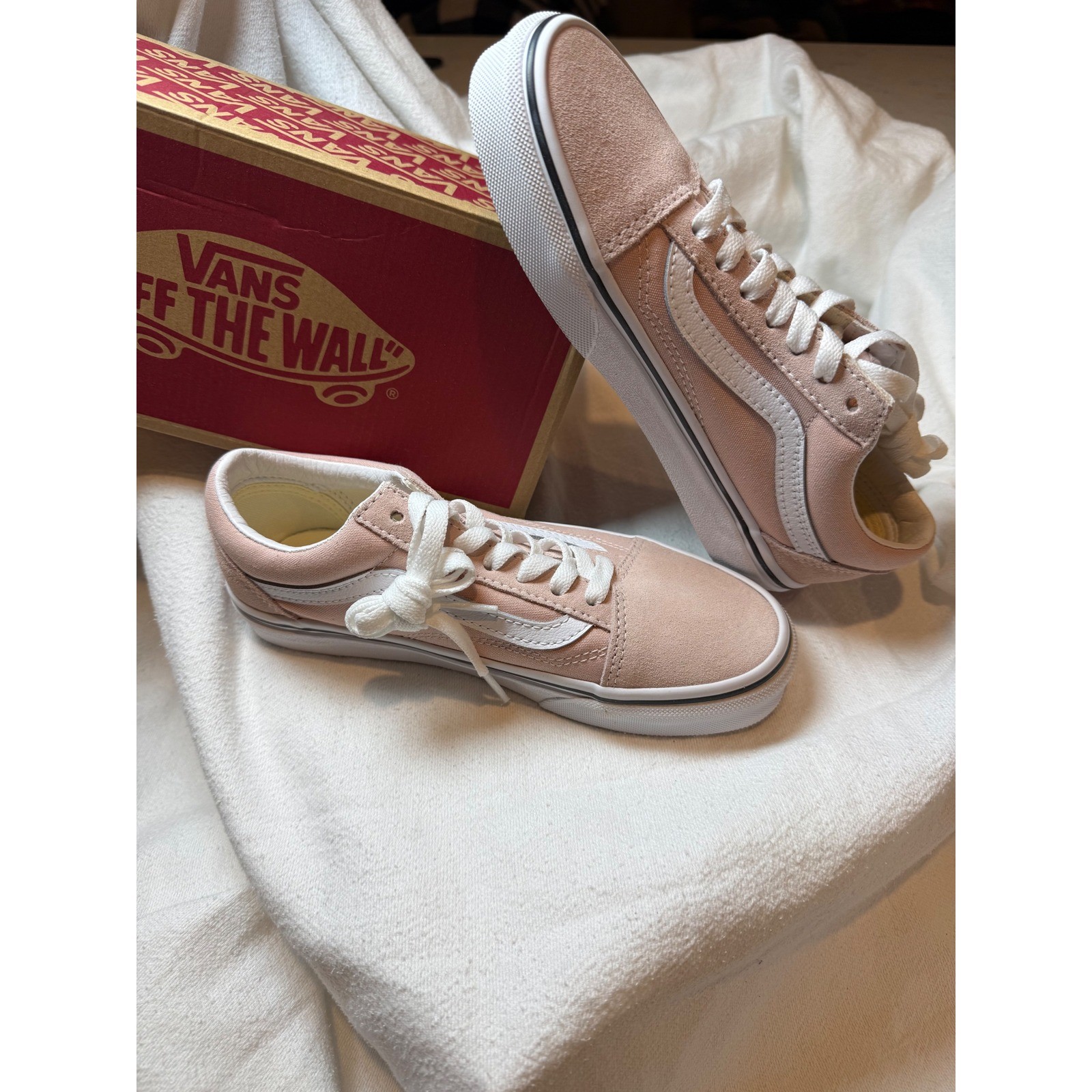 Vans Old Skool Color Theory Rose Smoke Pink Suede Canvas Sneakers VN0005UEB0L