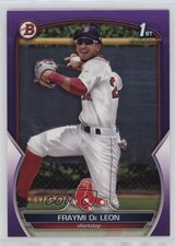2023 Bowman Prospects Purple 109/250 Fraymi De Leon #BP-97 19bb