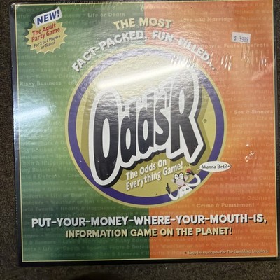 NEW Odds'R Board Game Hot Topics Cool Questions Answers Bet Choice Chance Fun 