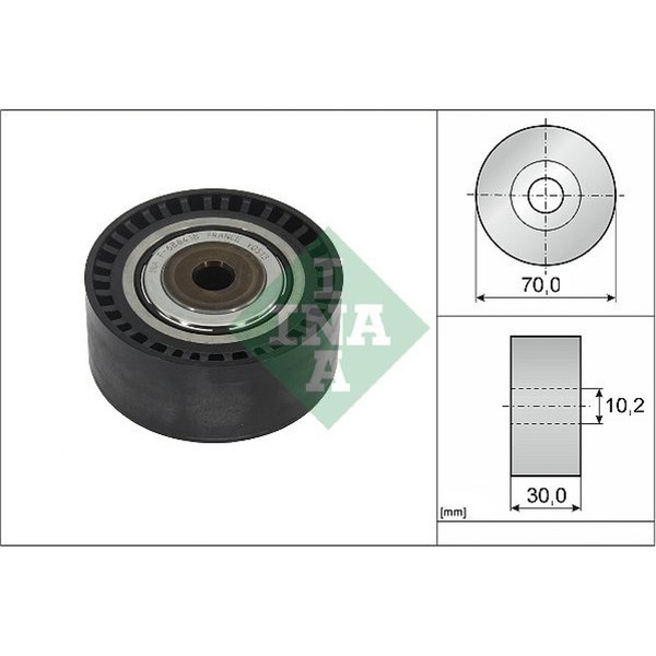 INA 532 1146 10 Umlenkrolle FüHrungsrolle Keilrippenriemen FüR Mercedes Benz-image