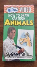 How to Draw Cartoon Animals VHS, 1993 Bruce Blitz