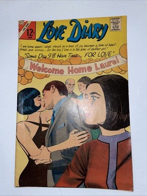 1967 LOVE DIARY #49 Charlton Comic - Romance triangle cover