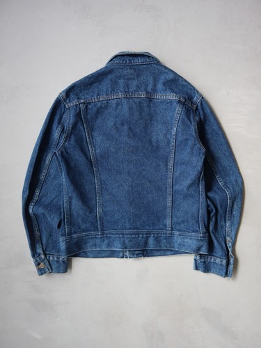 Vintage 80s Lee Riders Denim Trucker Jacket Size XXS 101J Style Dark Denim - Foto 5 di 5