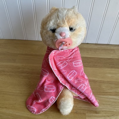 Little Live Pets Cozy Dozys Ginger Kitty Cat Interactive Plush Toy with Pacifier