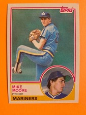 1983 Topps #209-MIKE MOORE-Seattle Mariners -#209 -ROOKIE CARD-  FREE SHIP. rookie card picture