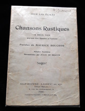 CHANSONS RUSTIQUES A DEUX VOIX M. BOUCHOR MUSIQUE/SCOLAIRE/PARTITION 780