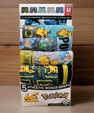 Pokemon 5 Pack Athletic Boys Boxer Briefs Size 8 Medium New in package