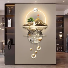 LED Light Decor Wall Art, 3D Art Wall Decor with Light, Decors Walls Sculptur...