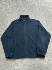Vintage Patagonia Synchilla Classic Jacket Mens Large Blue Fleece Logo
