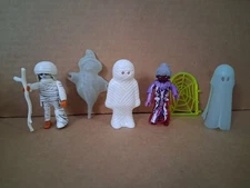 Playmobil Spooky Halloween Figures Lot With Ghosts, Ghostbusters  &Mummy Figures