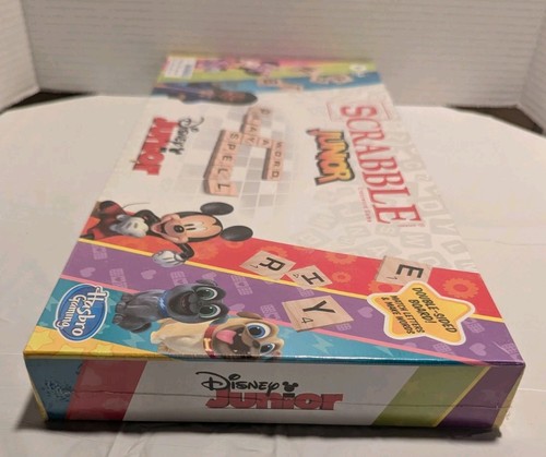 Hasbro Gaming Disney Scrabble Junior NEW board game kids double-sided game board - Picture 3 of 4