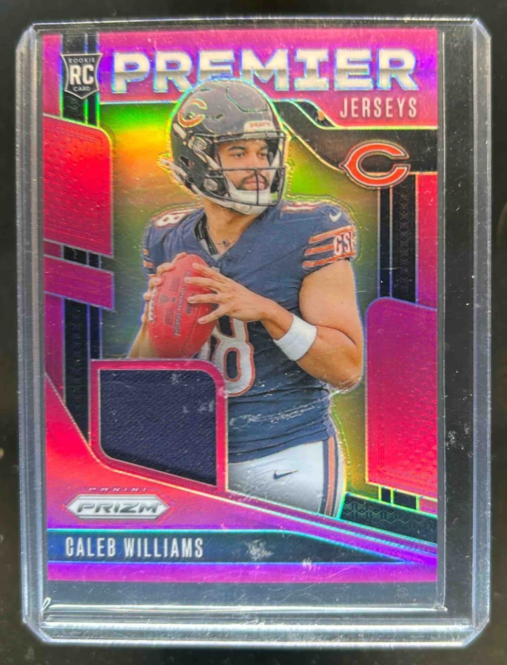 2024 Prizm Caleb Williams Premier Jerseys RC Pink Rookie #PJ-CWS Bears