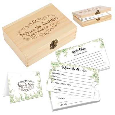 1DFAUL 60pcs Advice and Wishes for the Mr Mrs, 14x9cm/5.5x3.5inch, green 