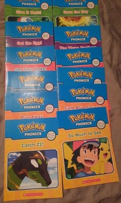 Pokemon Phonics Childrens Books Learning to Read Early Readers Lot 
